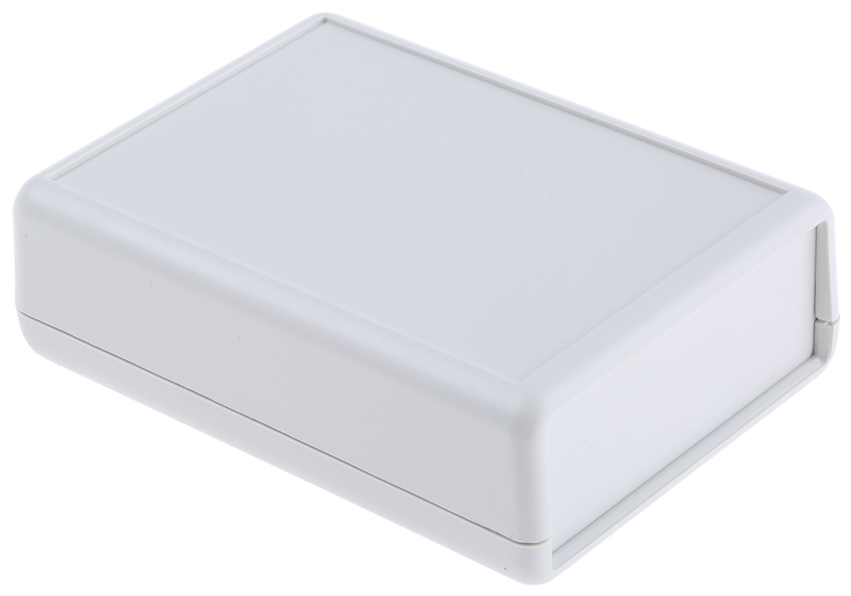 Hammond 1593 Series Grey ABS Handheld Enclosure, Integral Battery Compartment, IP54, 92 x 66 x 28mm