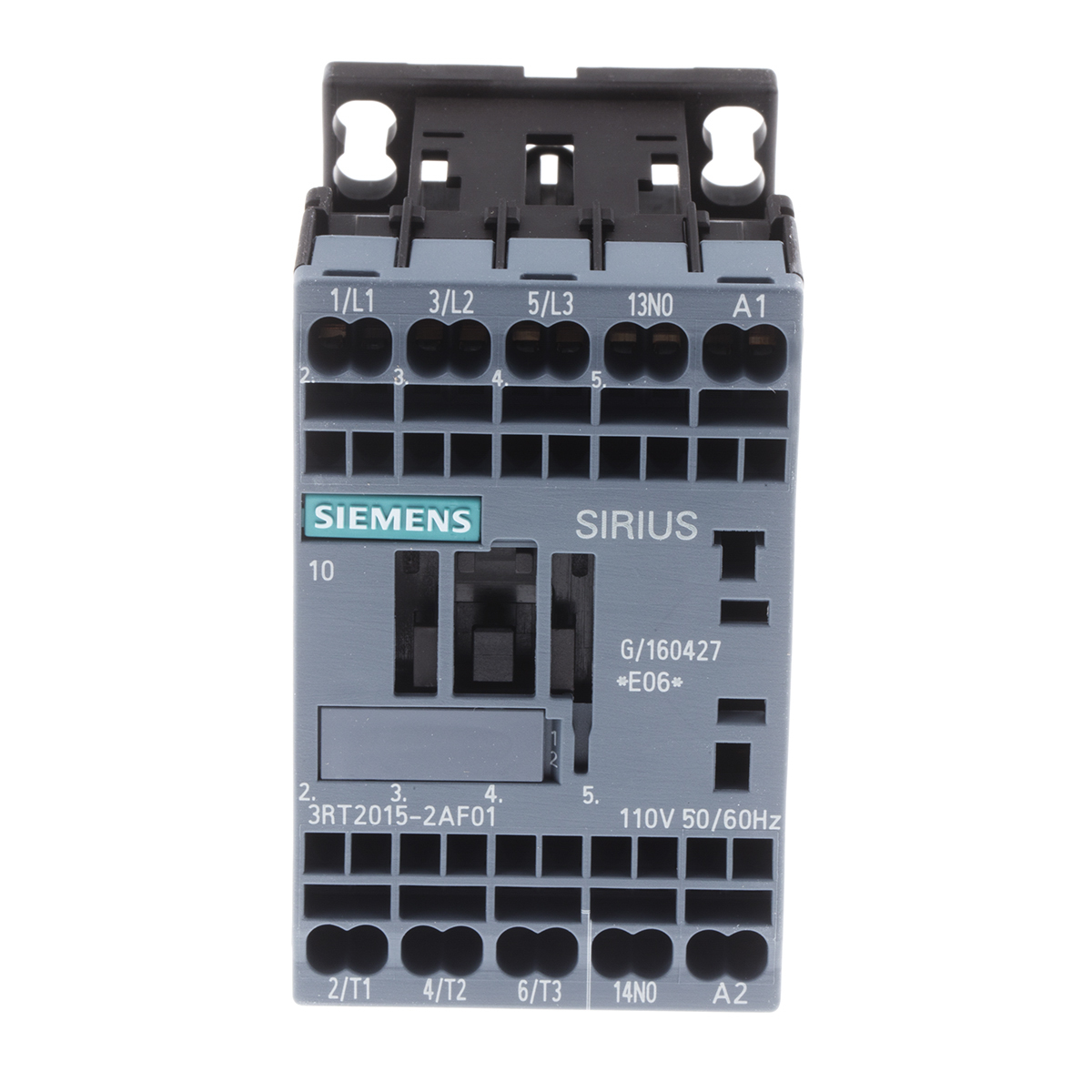 Siemens SIRIUS 3RT Size S00, 3RT2 Contactor, 110 V ac Coil, 3-Pole, 7 A, 3 kW, 3NO, 400 V ac