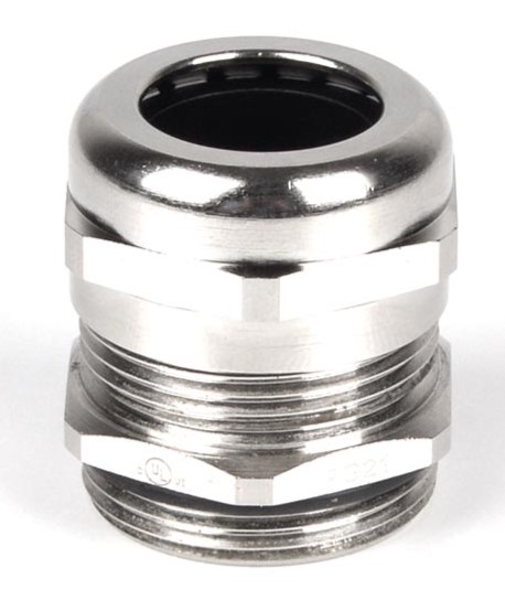 RS PRO Metallic Nickel Plated Brass Cable Gland, PG29 Thread, 18mm min., 21mm max., IP68