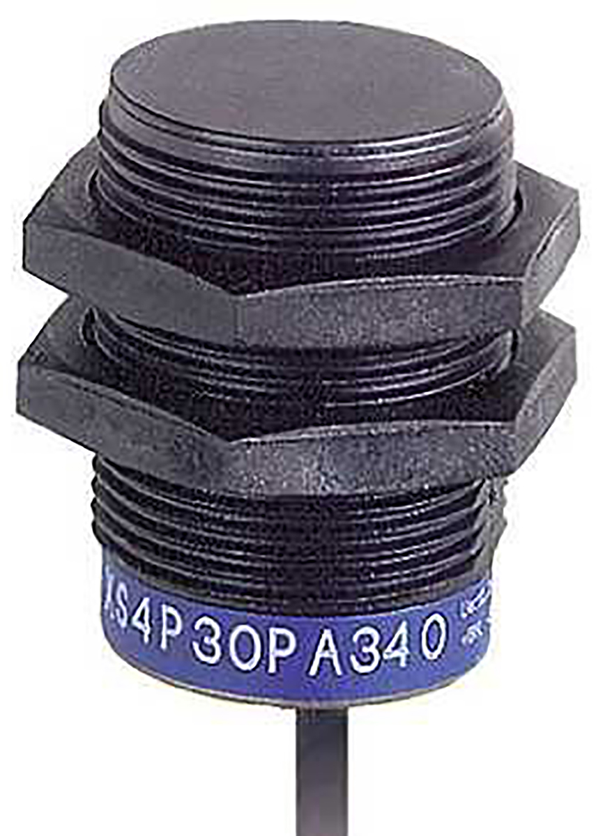 Telemecanique Sensors Inductive Threaded Barrel Proximity Sensor, M30, 15 mm Detection, PNP NO+NC, 12 → 24 V dc