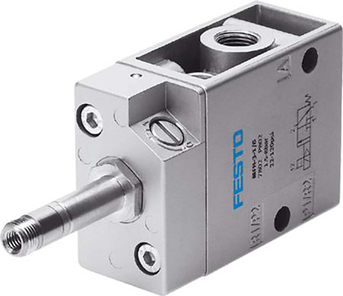 Festo 3/2 Closed, Monostable Pneumatic Solenoid/Pilot-Operated Control Valve - Electrical MFH Series, 535900