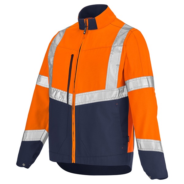 Cepovett Safety 3HVN3PI Navy/Orange Men Hi Vis Jacket, 3