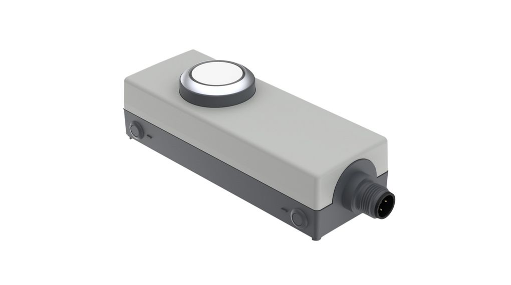 RAFI E-BOX M12 Series Illuminated Emergency Stop Push Button, Screw Mount, 1NO, IP65