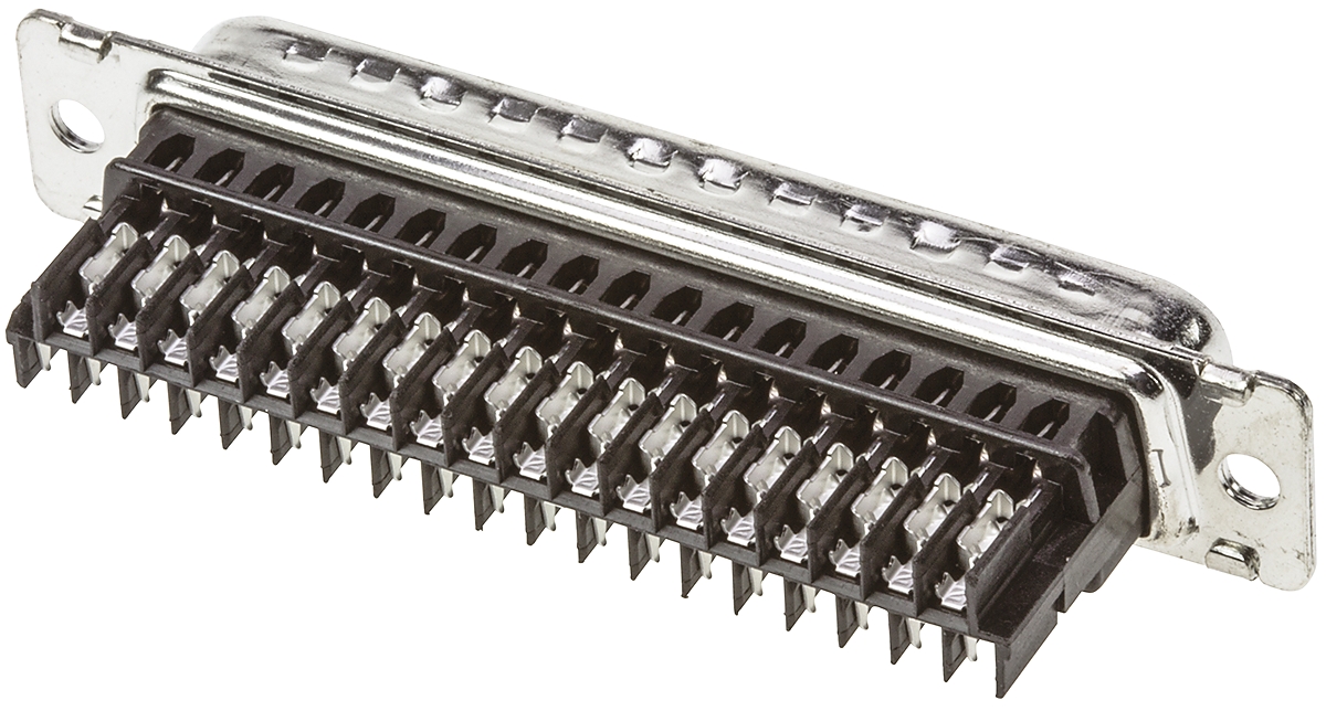 TE Connectivity Amplimite HDE-20 37 Way Cable Mount D-sub Connector Plug, 2.76mm Pitch