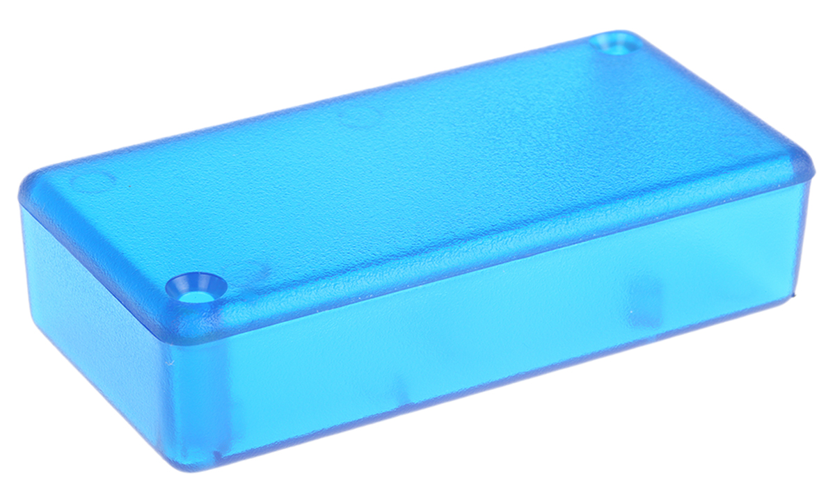 Hammond 1551 Series Blue ABS Enclosure, IP54, Blue Lid, 80 x 40 x 20mm