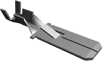 TE Connectivity FASTIN-FASTON .250 Uninsulated Female Spade Connector, Tab, 6.35 x 0.81mm Tab Size, 0.75mm² to 2.27mm²