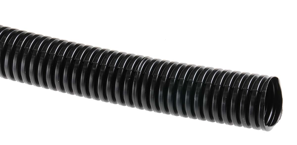 RS PRO Flexible Conduit, 20mm Nominal Diameter, Plastic, Black