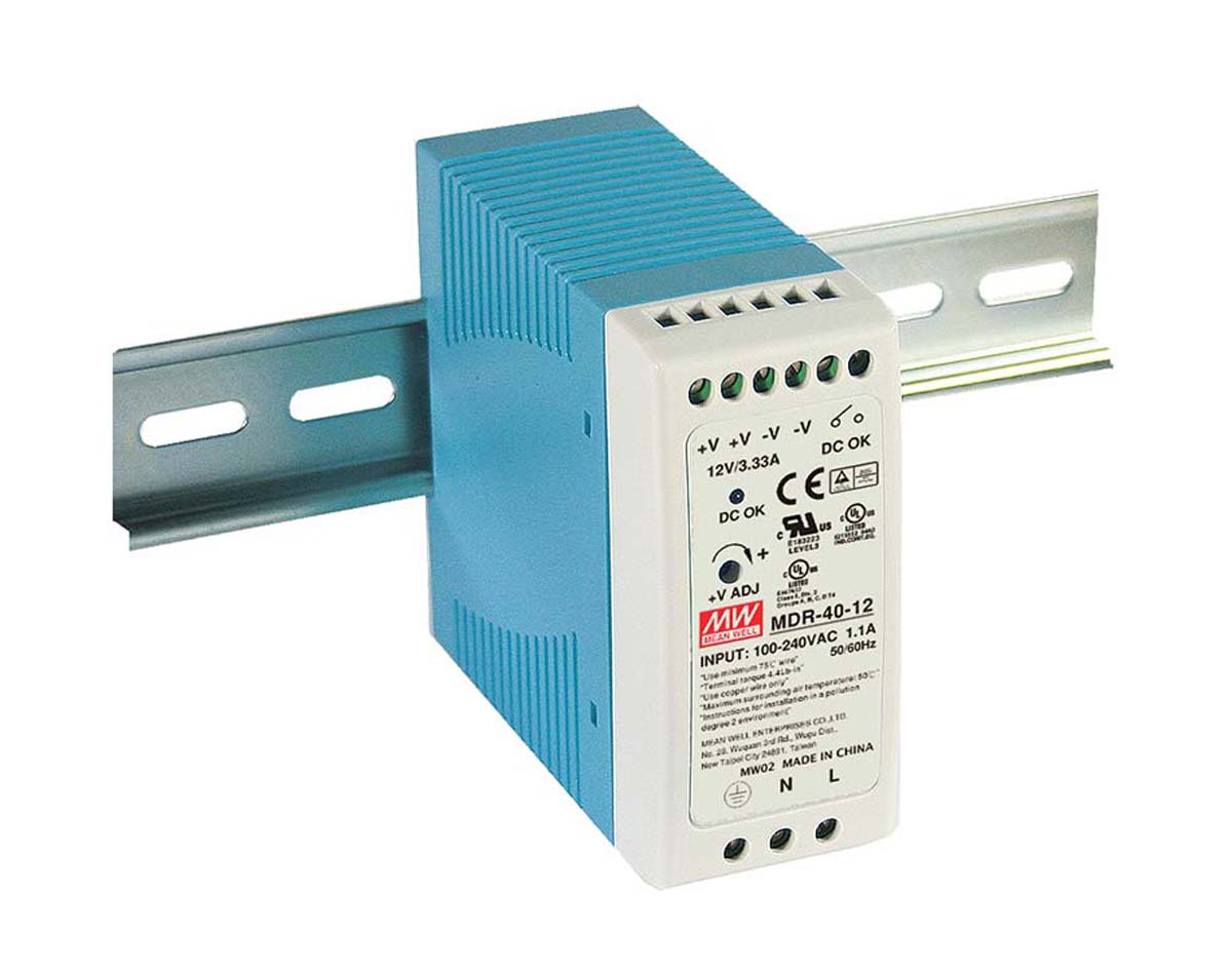 MEAN WELL MDR Switched Mode DIN Rail Power Supply, 85 → 264V ac ac Input, 5V dc dc Output, 6A Output, 30W