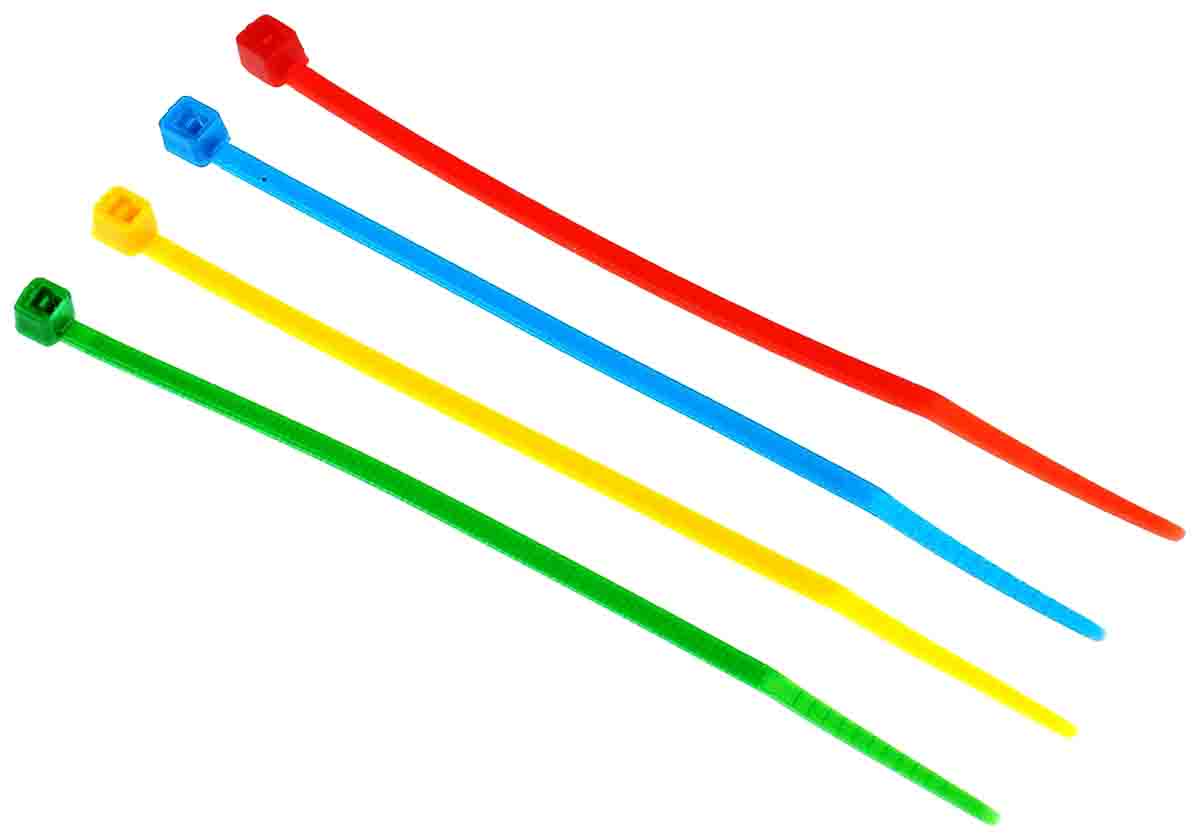 RS PRO Cable Tie Kit, Assorted PA66MP, Pk-1