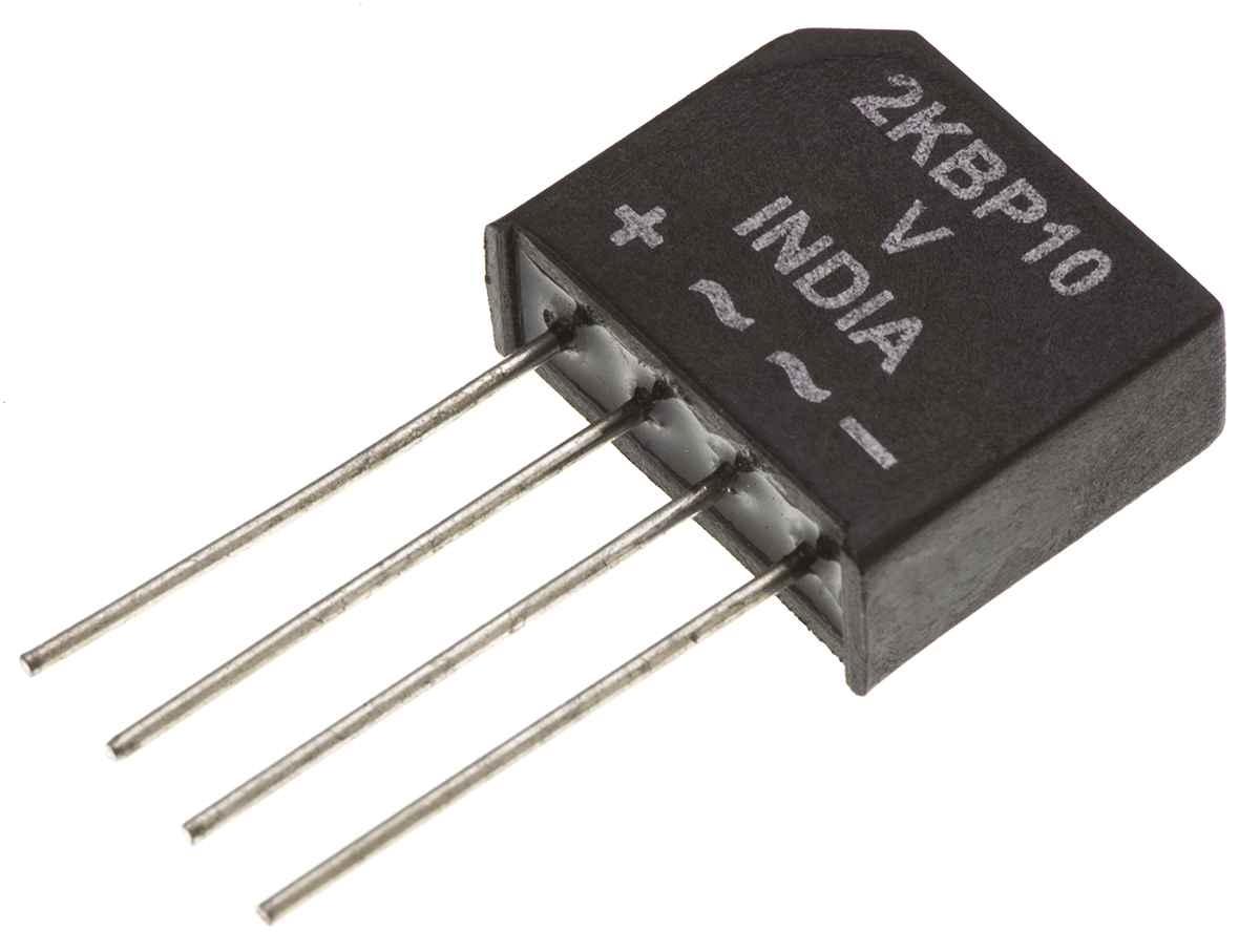 Vishay Bridge Rectifier, 2A, 400V, 4-Pin