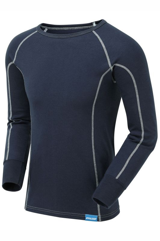 PULSAR Navy Polyester Thermal Shirt, 3XL