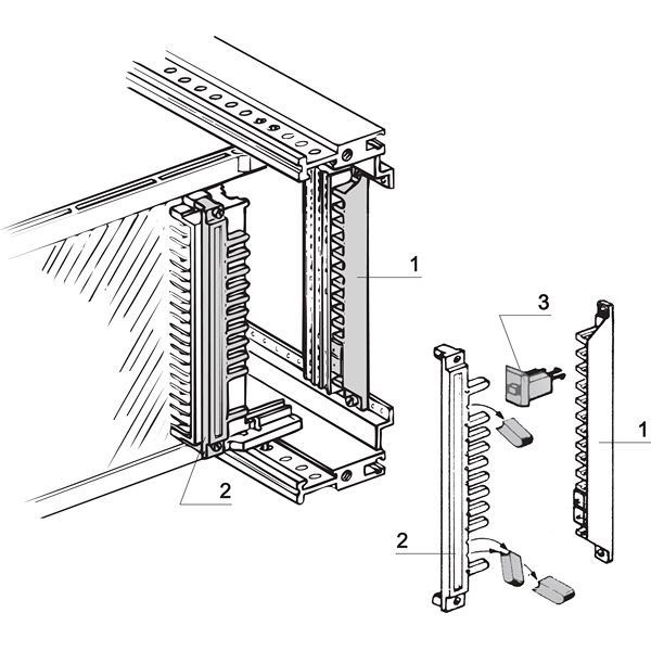 nVent SCHROFF 20800 Series Keying/Coding Contact Strip for Use with Connectors In Accordance With EN 60603 (DIN 41612)