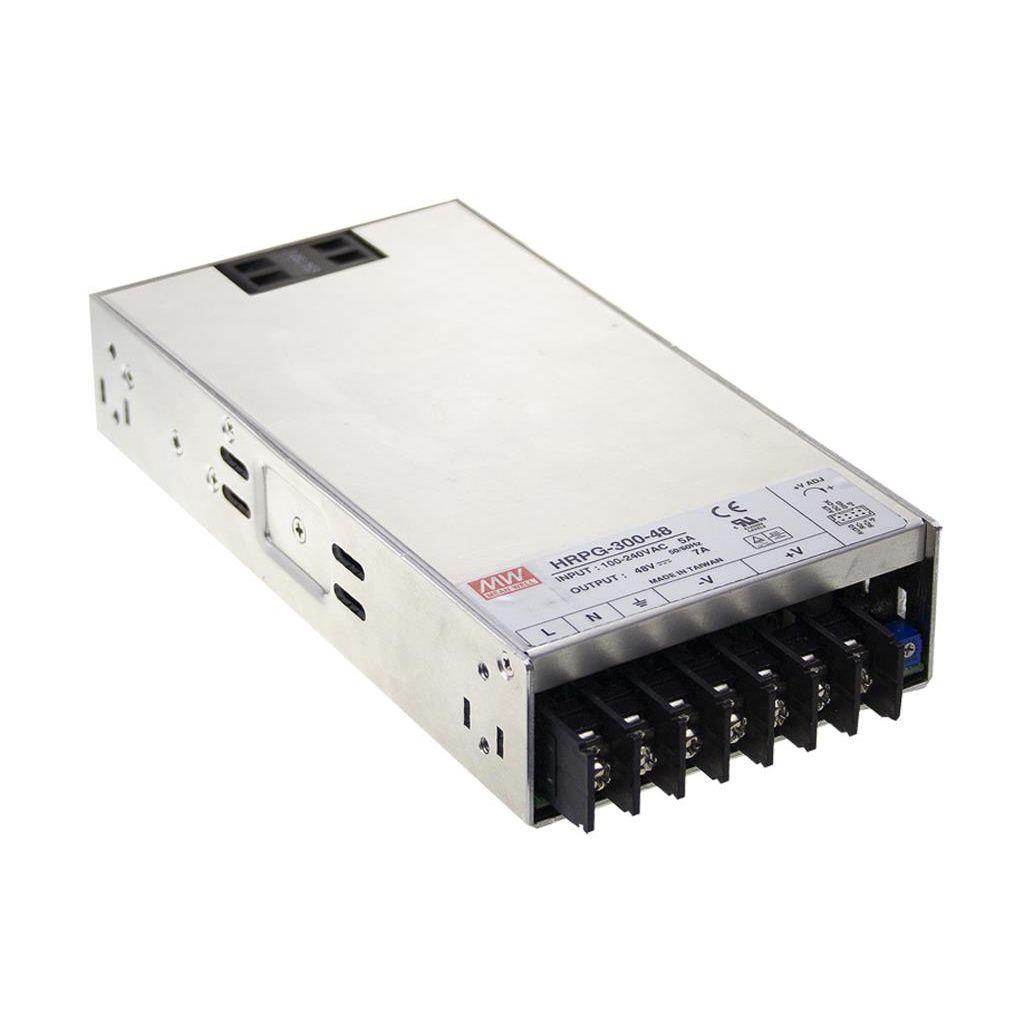 MEAN WELL Switching Power Supply, HRP-300-48, 48V, 7A, 336W, 120 → 370V dc Input Voltage