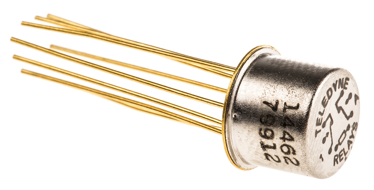 Teledyne PCB Mount RF Relay, 12V dc Coil, DPDT