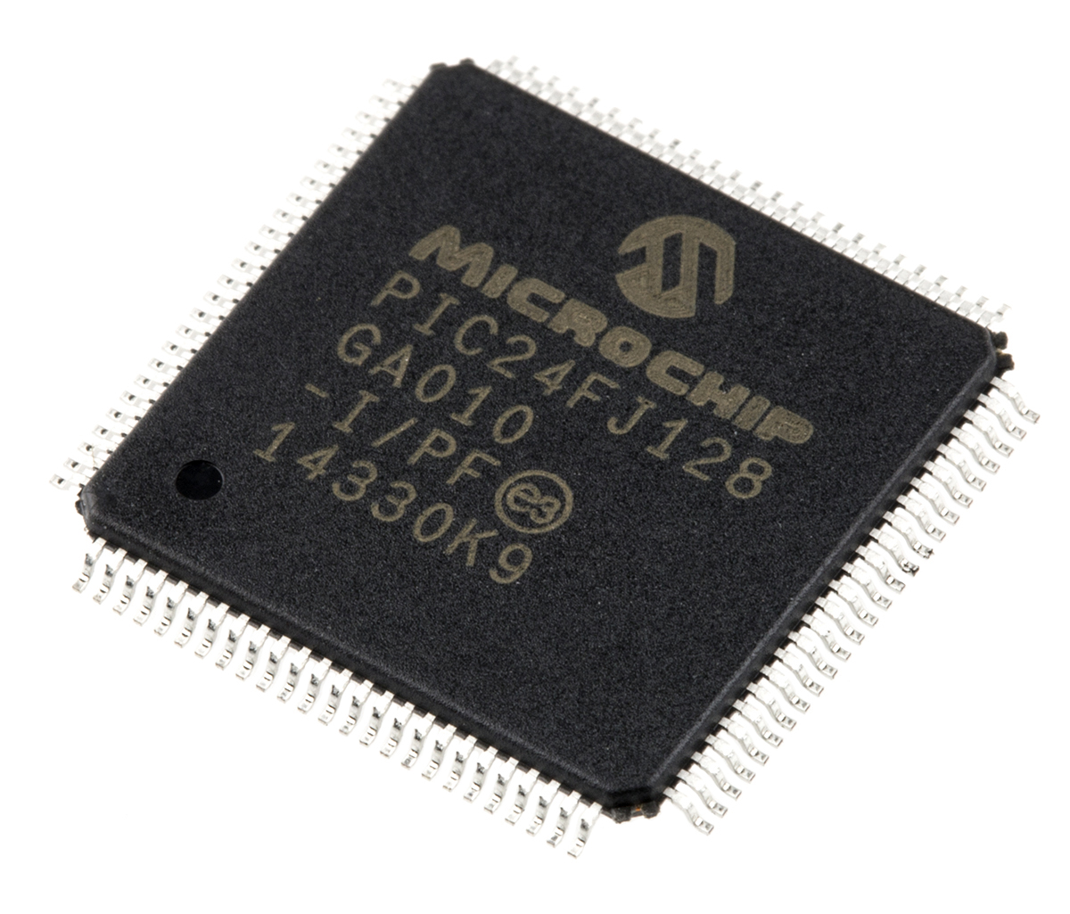 Microchip, 16 bit PIC, PIC24FJ Microcontroller, 32 MHz, 128kB FLASH, 100-Pin TQFP