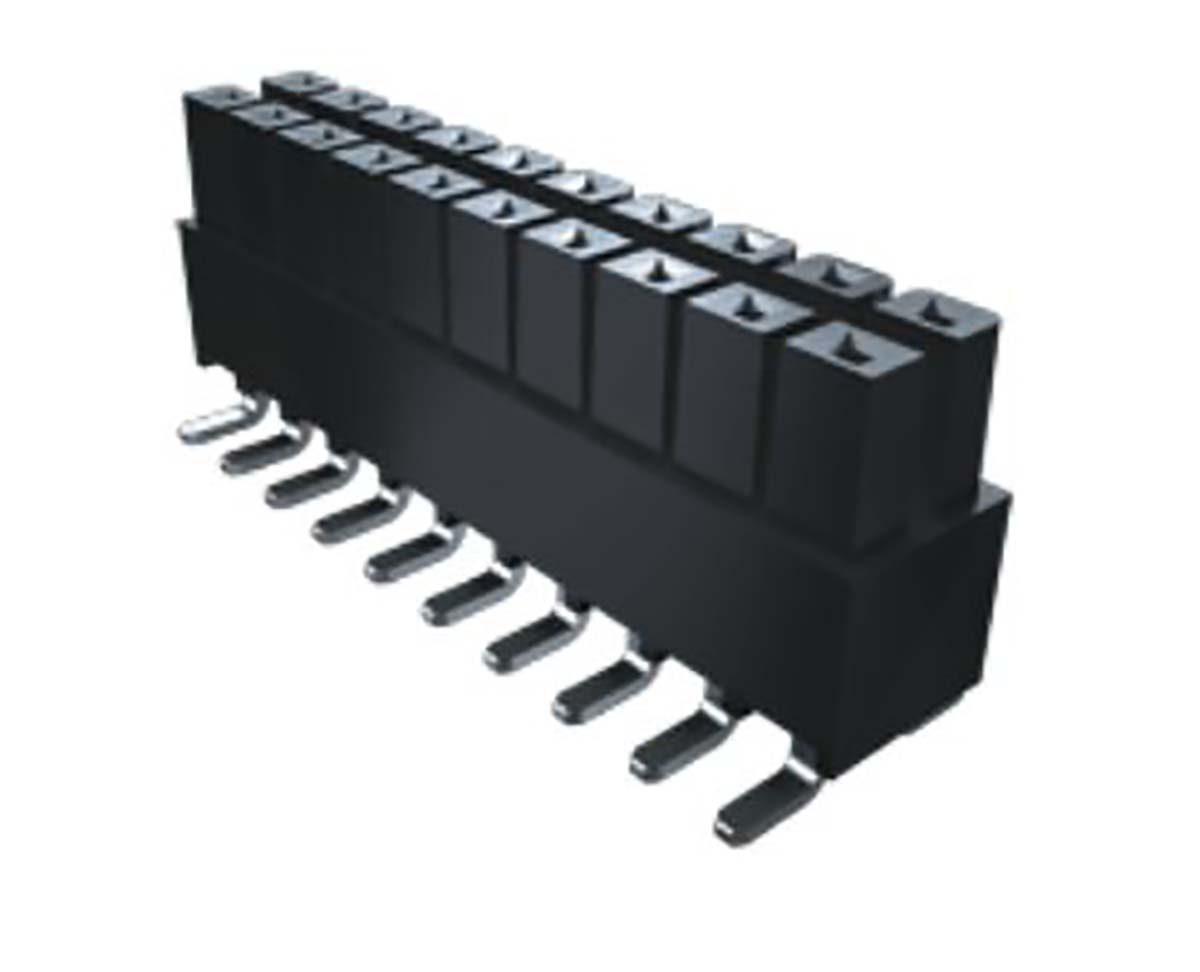 Samtec IPSI Series Straight Surface Mount PCB Socket, 10-Contact, 2-Row, 2.54mm Pitch, Solder Termination