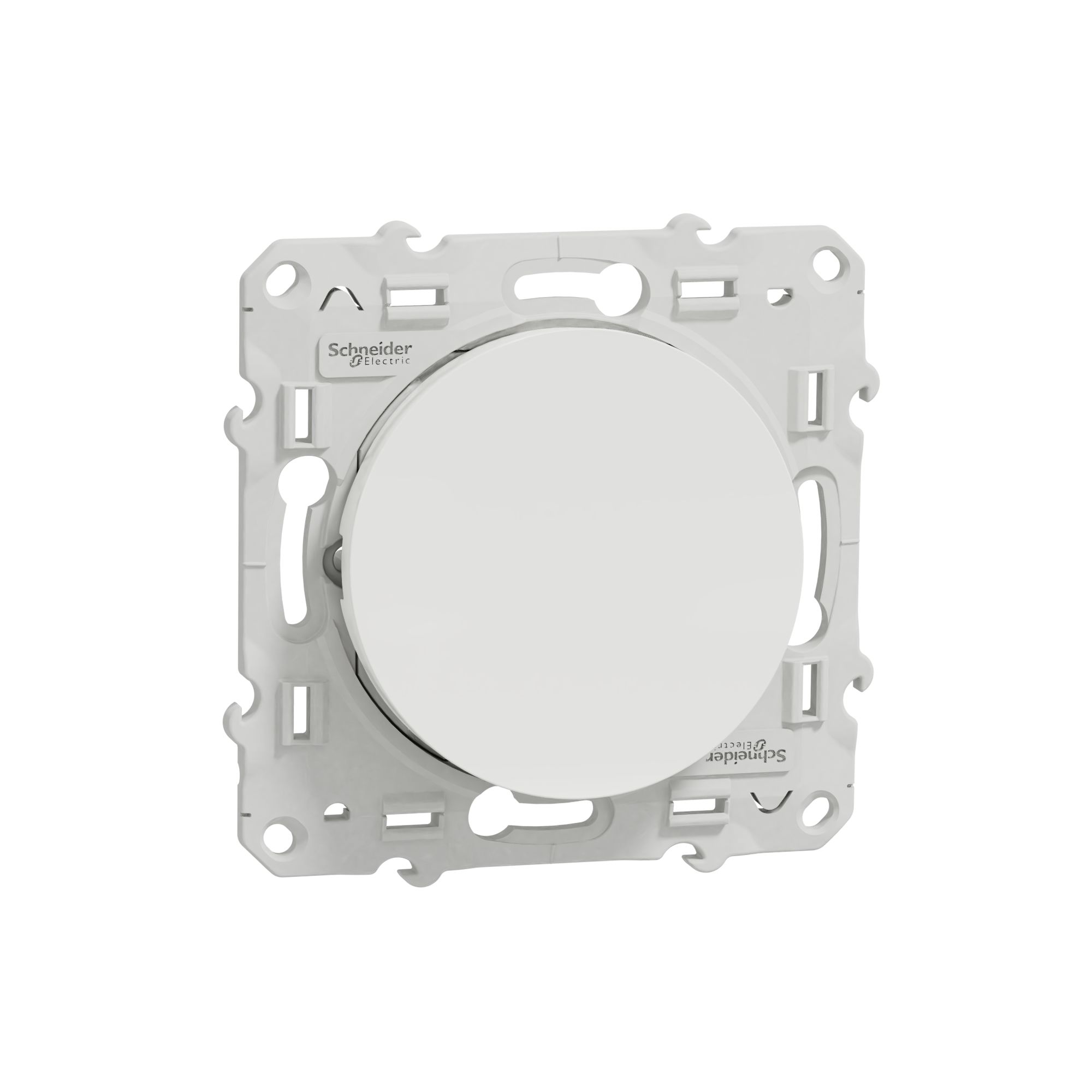 Schneider Electric White Push Button Light Switch, 1 Gang, Odace