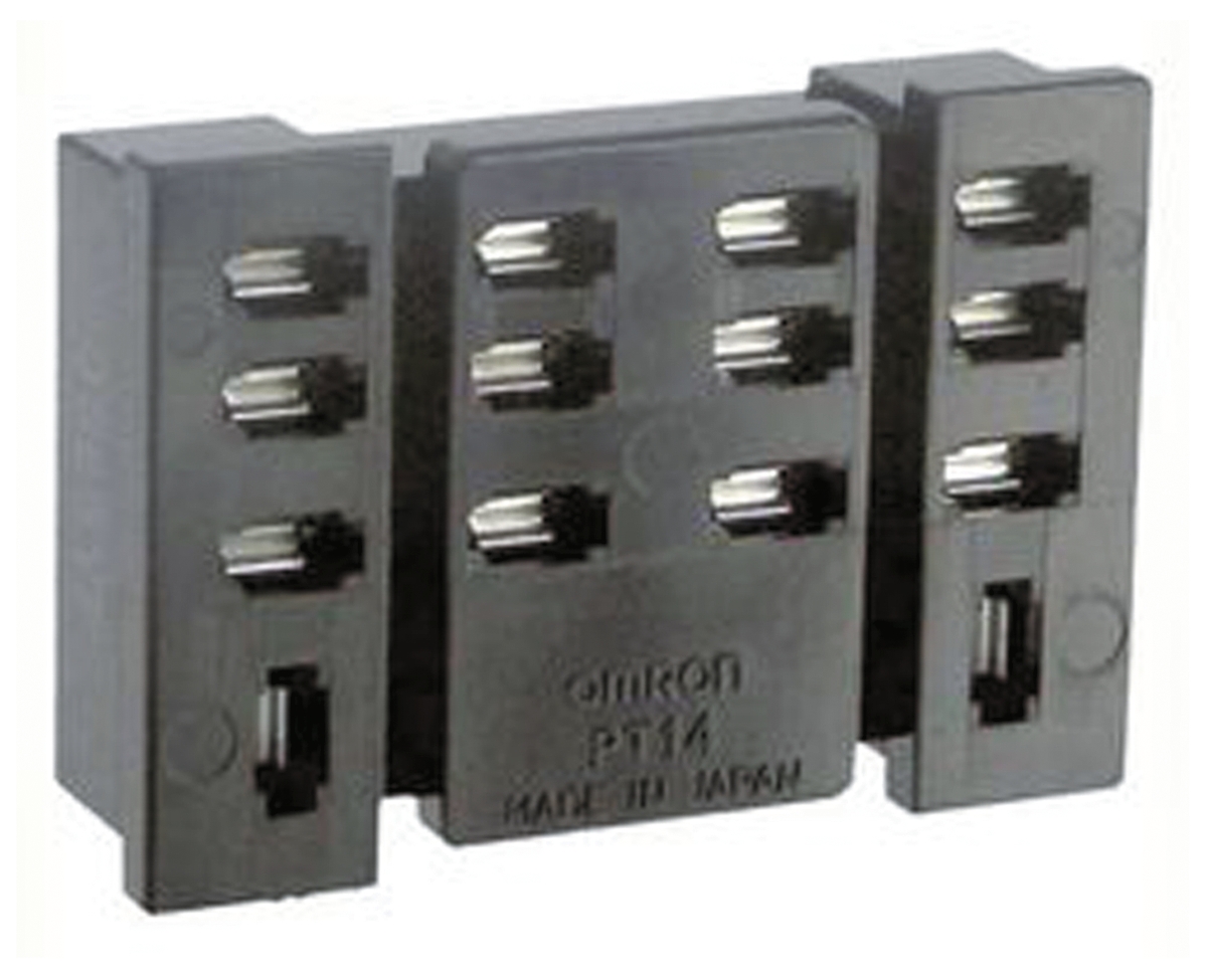 Omron MKS 14 Pin 250V ac PCB Mount Relay Socket, for use with LY Series Relay