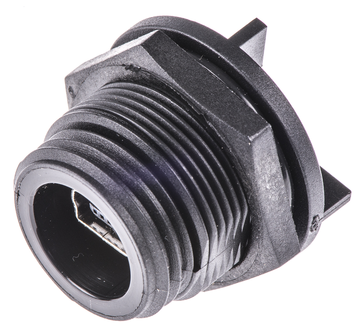 Bulgin Straight, Through Hole, Socket Type B 2.0 IP68 USB Connector
