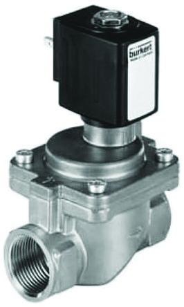 Burkert Solenoid Valve 228393, 2 Port, NO, 24 V dc