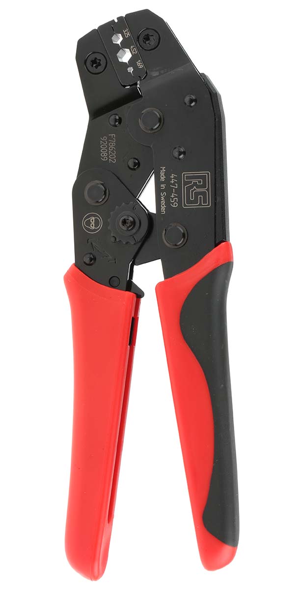 RS PRO Hand Ratcheting Crimp Tool for Coaxial Connectors