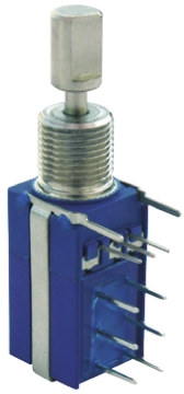 Bourns 54 5kΩ Rotary Potentiometer 1-Gang Panel Mount, 54AAD-C28-B13/P50L