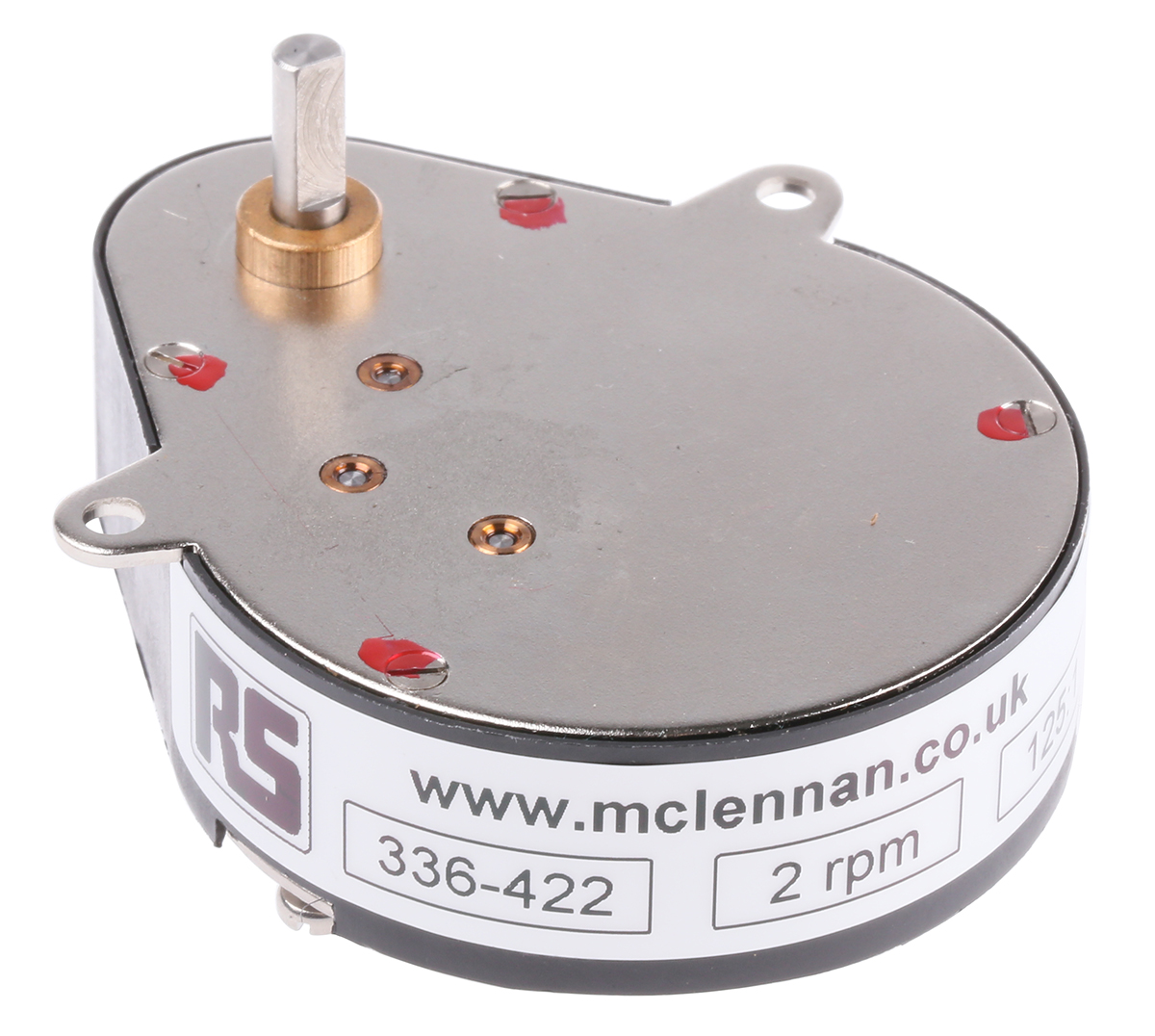 McLennan Servo Supplies Ovoid Gearbox, 125:1 Gear Ratio, 0.8 Nm Maximum Torque, 40rpm Maximum Speed