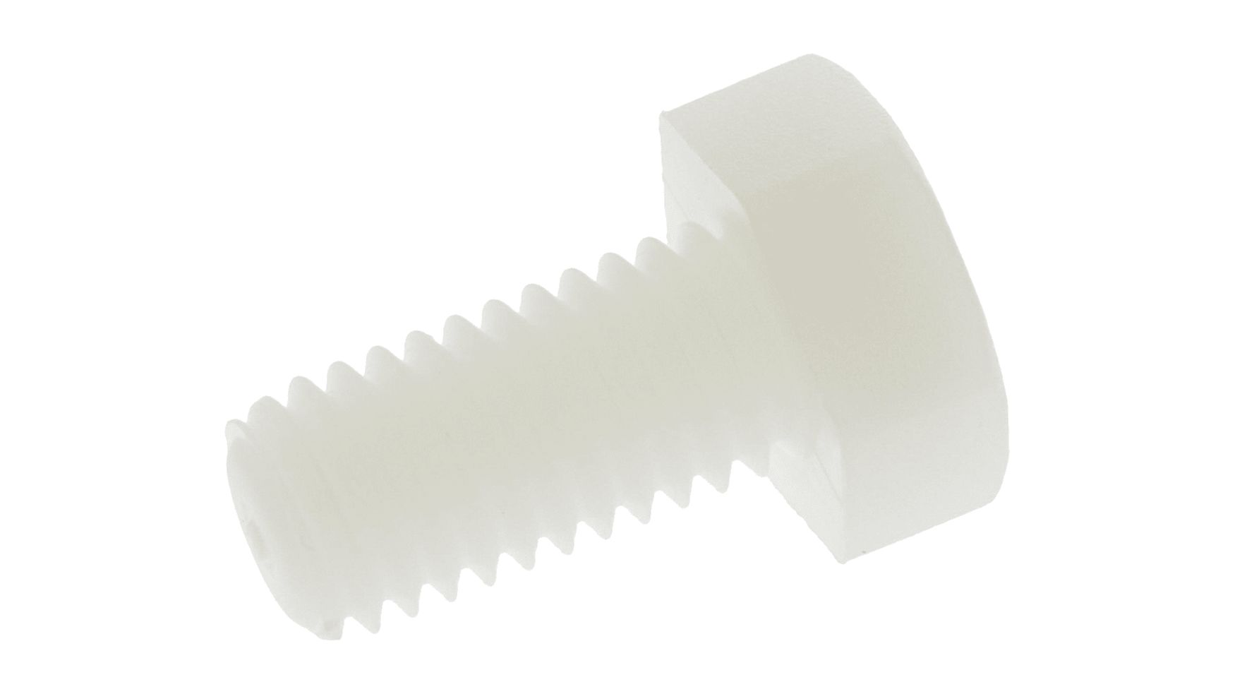 RS PRO Plain Nylon, Hex Bolt, M8 x 16mm