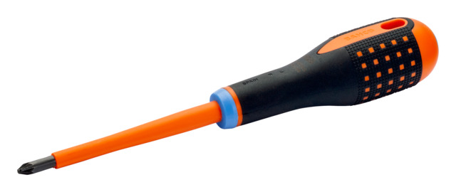 Bahco Slotted Insulated Screwdriver, PZ1-PZ2 Tip, VDE/1000V