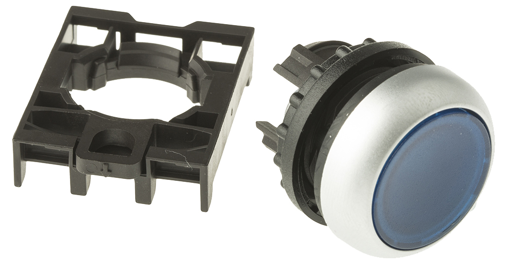 Eaton RMQ Titan M22 Series Blue Illuminated Momentary Push Button Head, 22mm Cutout, IP69K