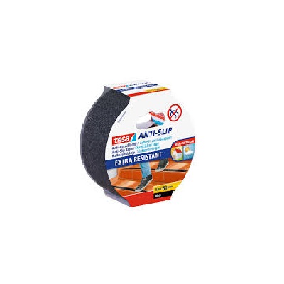 Tesa 55587-00002-11 Black PVC 5m Anti-slip Hazard Tape