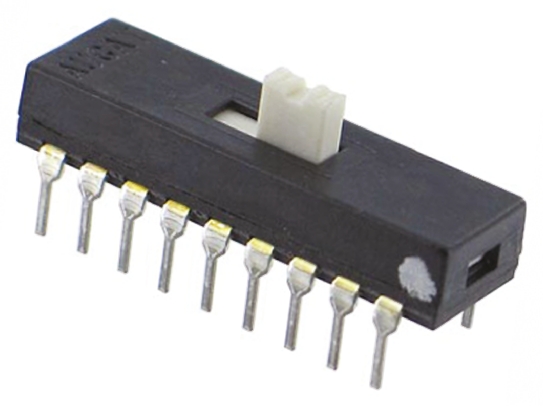 TE Connectivity PCB Slide Switch DPDT Momentary 300 mA @ 115 V ac Extended, Slide