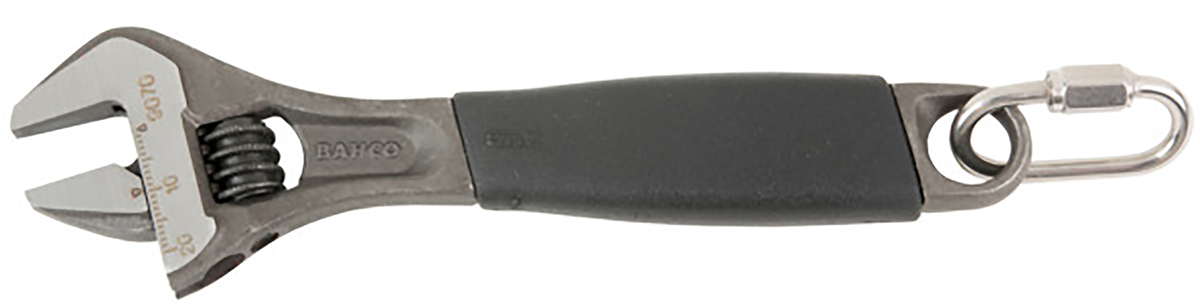 Bahco Adjustable Spanner, 257 mm Overall, 31mm Jaw Capacity, Plastic Handle