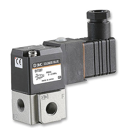 SMC Pneumatic Solenoid Valve - Spring/Solenoid G 1/4 VT317 Series 24V dc