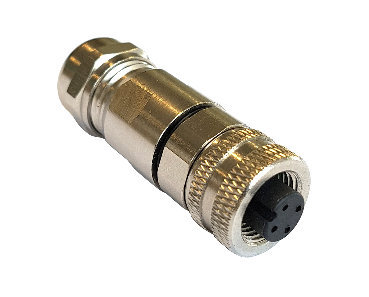 Bulgin Circular Connector, 4 Contacts, Cable, M12 Connector, Socket, Female, IP67, Buccaneer M12 Series