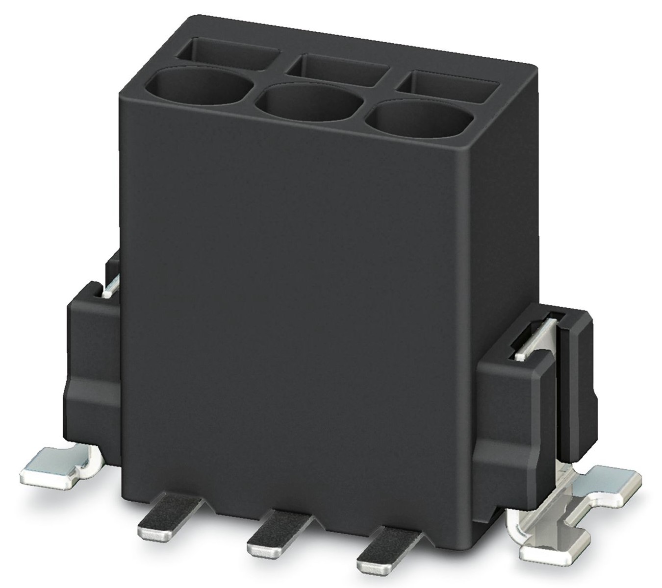 Phoenix Contact PTSM 0.5/ 4-2.5-V SMD R44 Series PCB Terminal Block, 4-Contact, 2.5mm Pitch, Surface Mount, 1-Row,