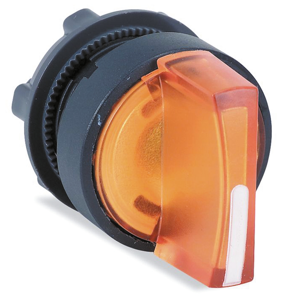 Schneider Electric Harmony XB5 Series 3 Position Selector Switch Head, 22mm Cutout, Orange Handle