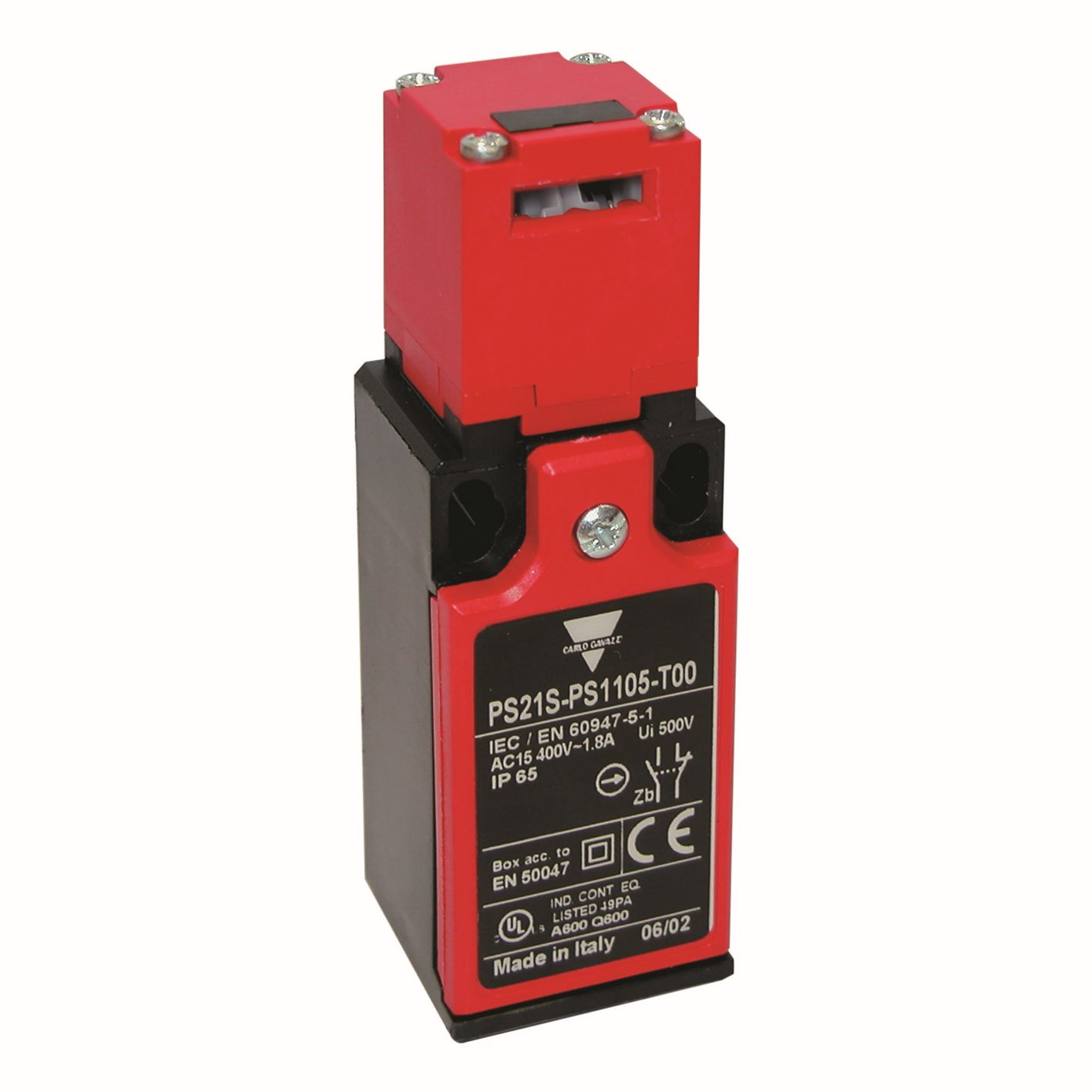 Carlo Gavazzi PS Series Key Safety Limit Switch, 2NC, IP65, 2NC, Plastic Housing, 10A Max