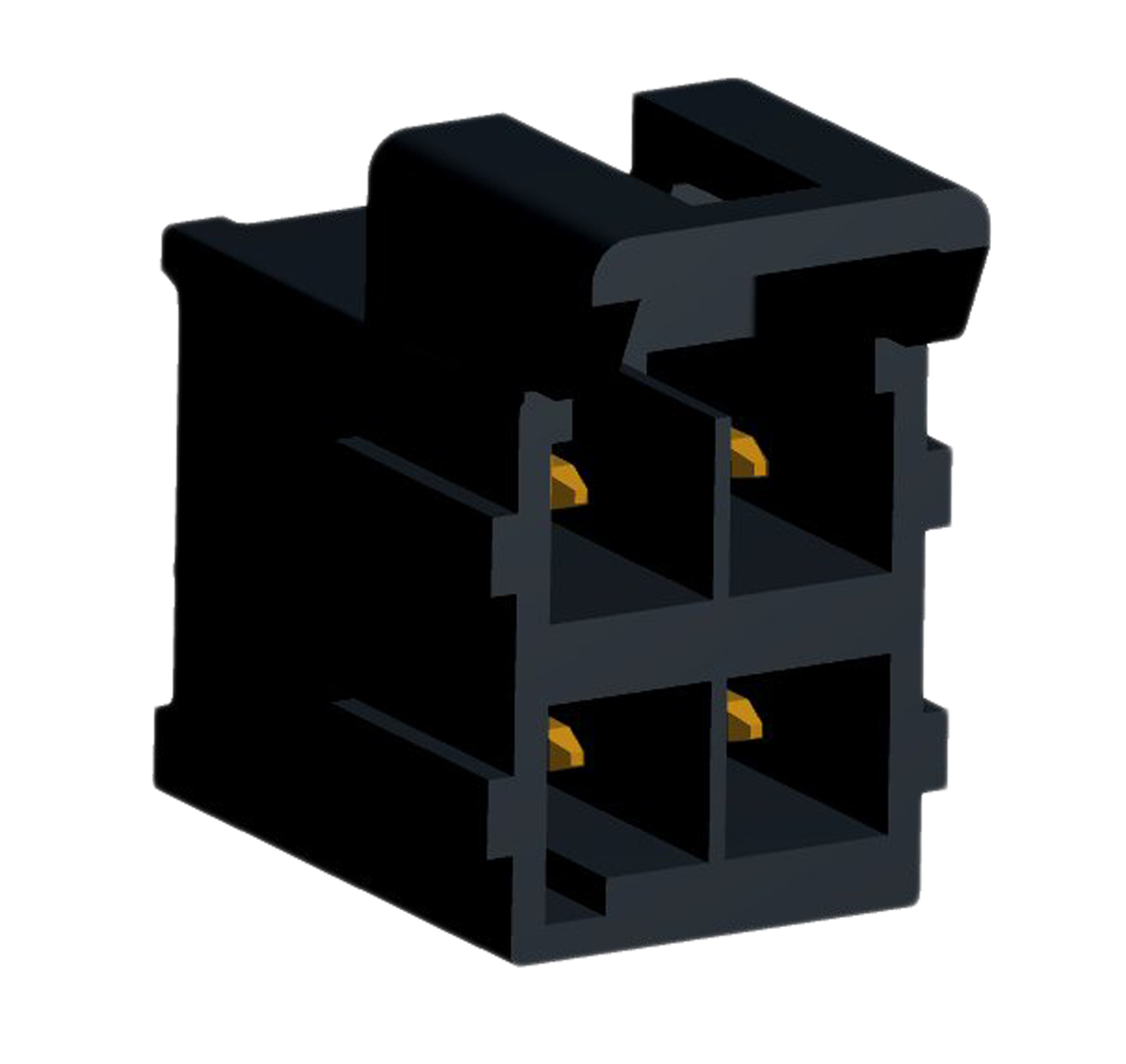 Molex Ultra-Fit Series Straight Through Hole PCB Header, 4 Contact(s), 3.5 mm Pitch, 2 Row, Shrouded