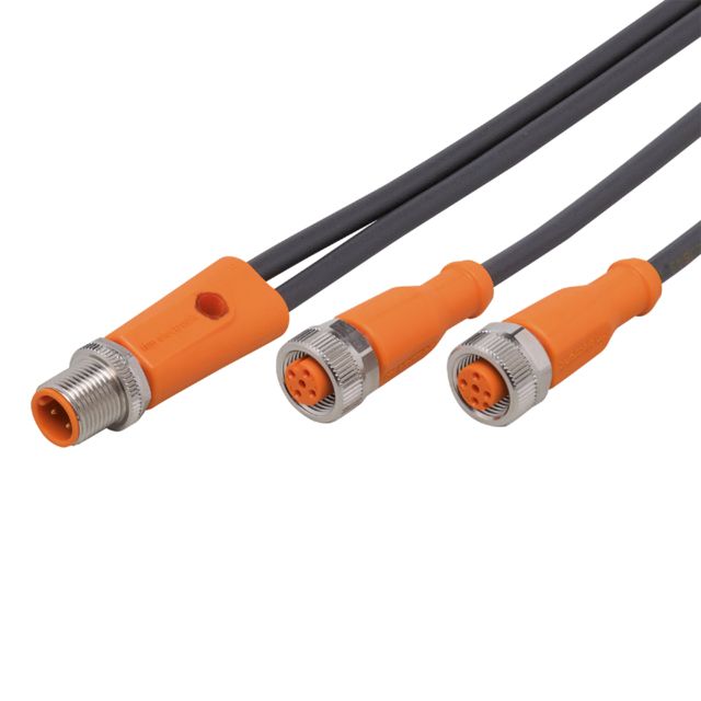 ifm electronic Male 5 way M12 to Female 5 way M12 Communication Cable, 0.3 m