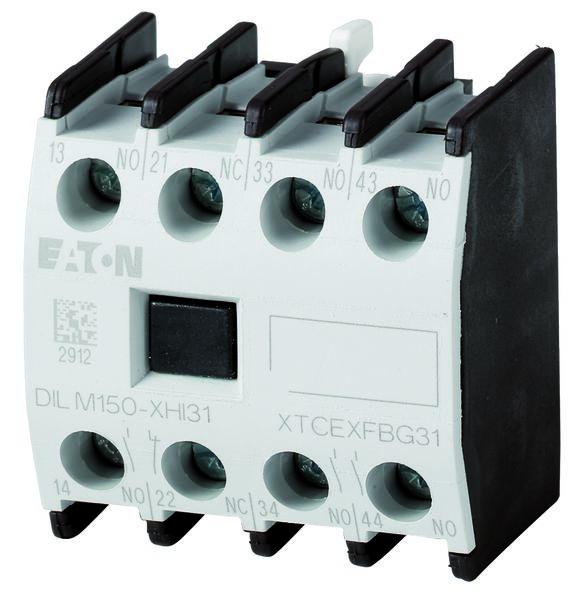 Eaton Auxiliary Contact, 4 Contact, 2 N/O, 2 NC, Front Fixing, DILM40-DILM170, XHIA