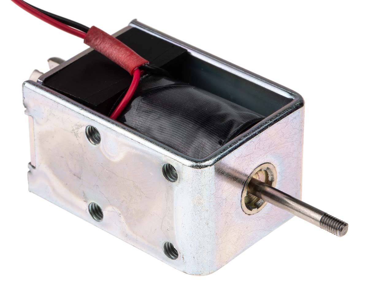 Mecalectro Linear Solenoid, 24 V dc, 5N, 45 x 31.8 x 23.4