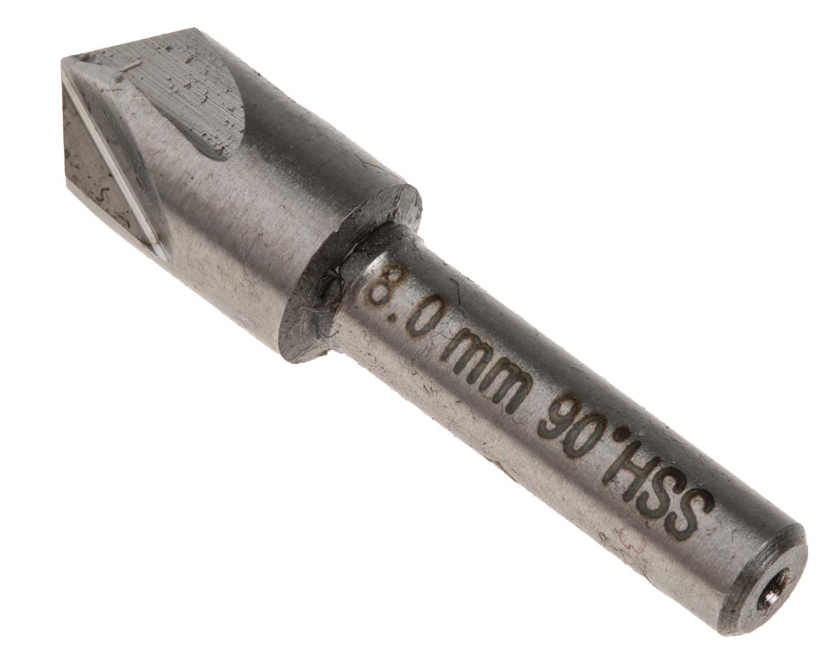 RS PRO HSS Drill Bit, 8mm Head, 5 Flute(s), 90°, 1 Piece(s)