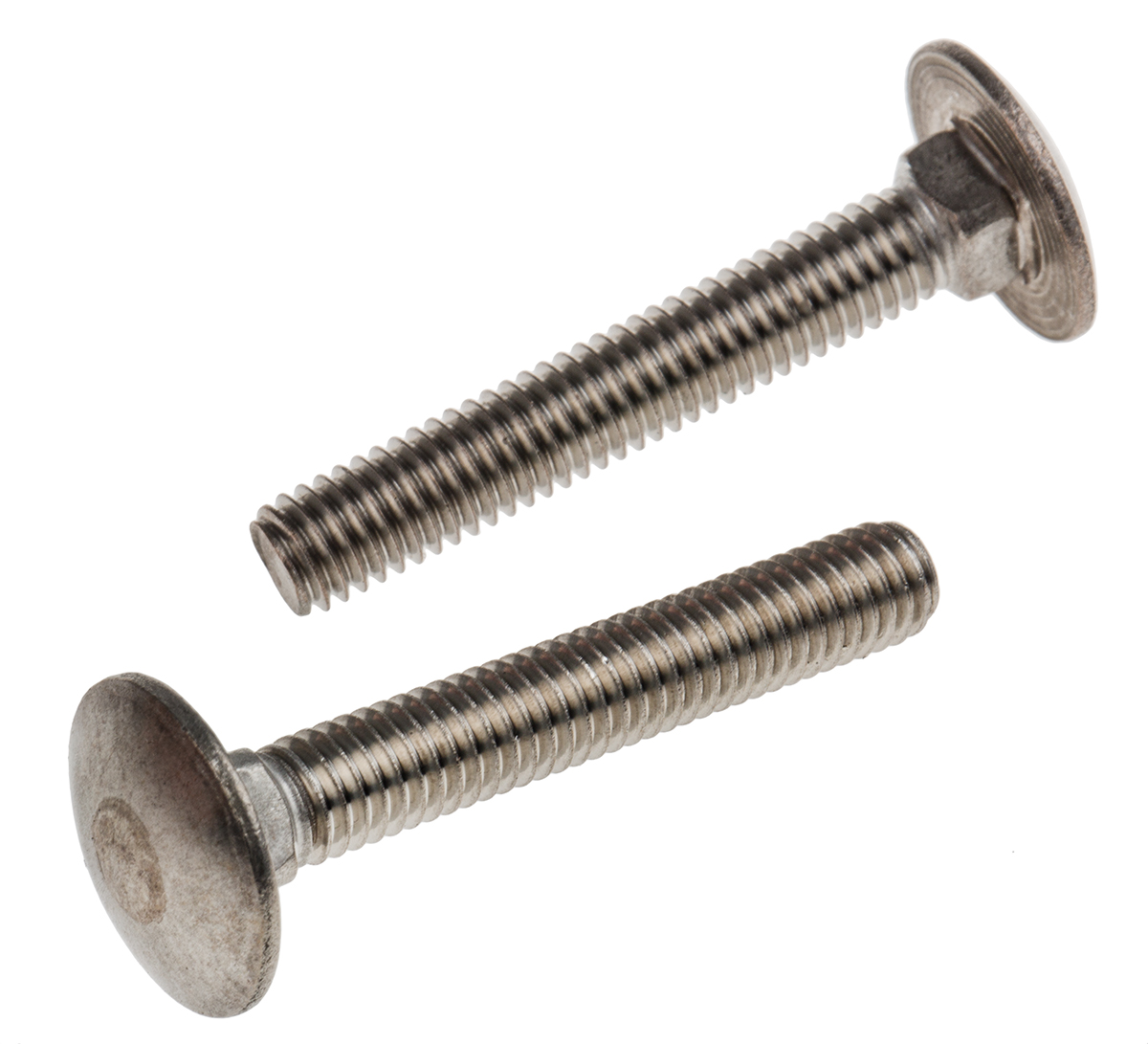 Plain Stainless Steel Coach Bolt, M6 x 40mm