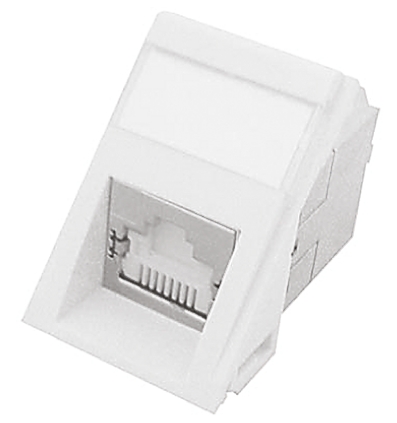 Molex Premise Networks PowerCat MOD-SNAP III Series Female RJ45 Connector, Cat6a, STP Shield Angled
