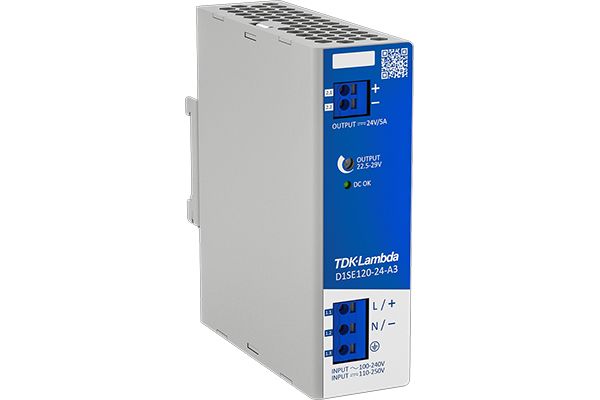 D1SE120 DIN Rail Power Supply, 250V ac, dc Input, 24V dc dc Output, 5A Output
