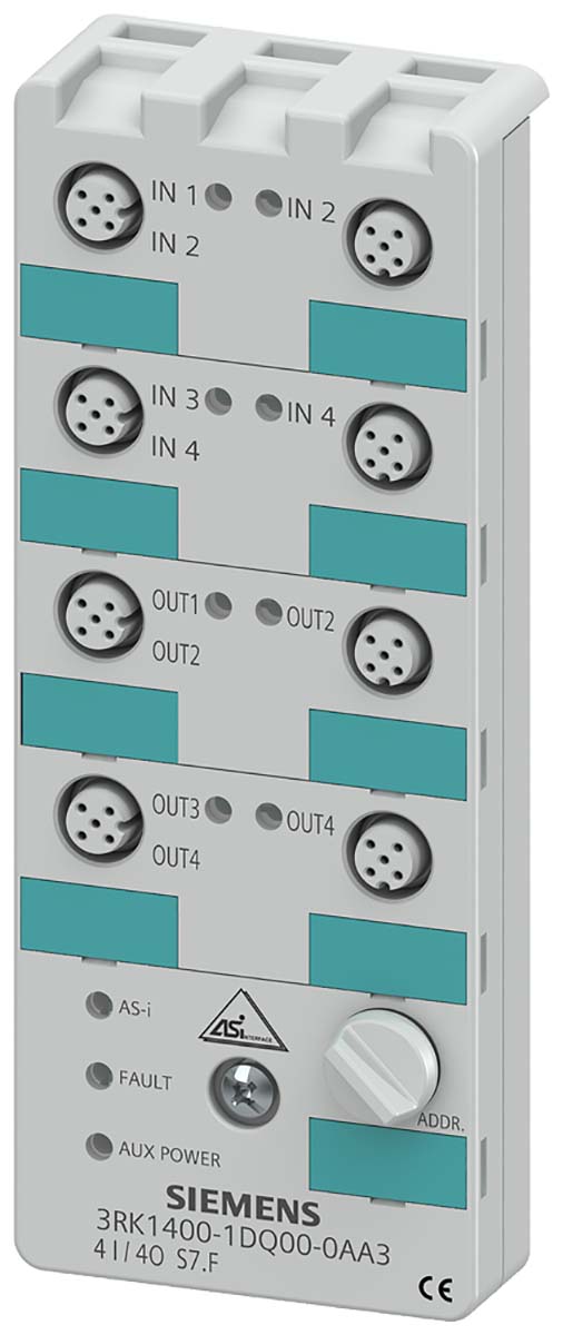 Siemens AS-I K60 Series Digital I/O Module for Use with Field Work, Voltage, Digital