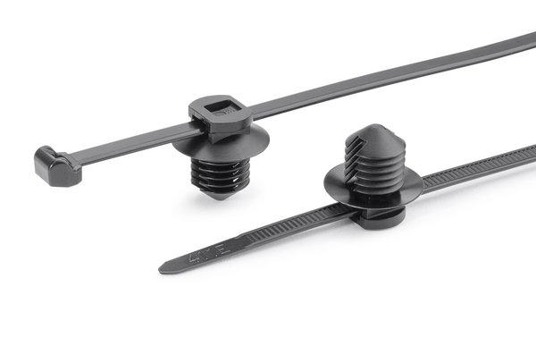 HellermannTyton Cable Tie, 200mm x 4.6 mm, Black Nylon, Pk-500
