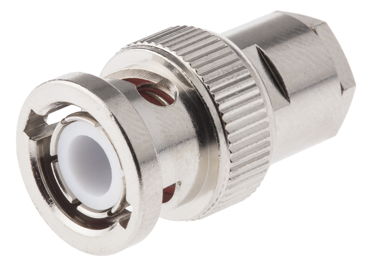 Amphenol RF, Plug Cable Mount BNC Connector, 50Ω, Clamp Termination, Straight Body