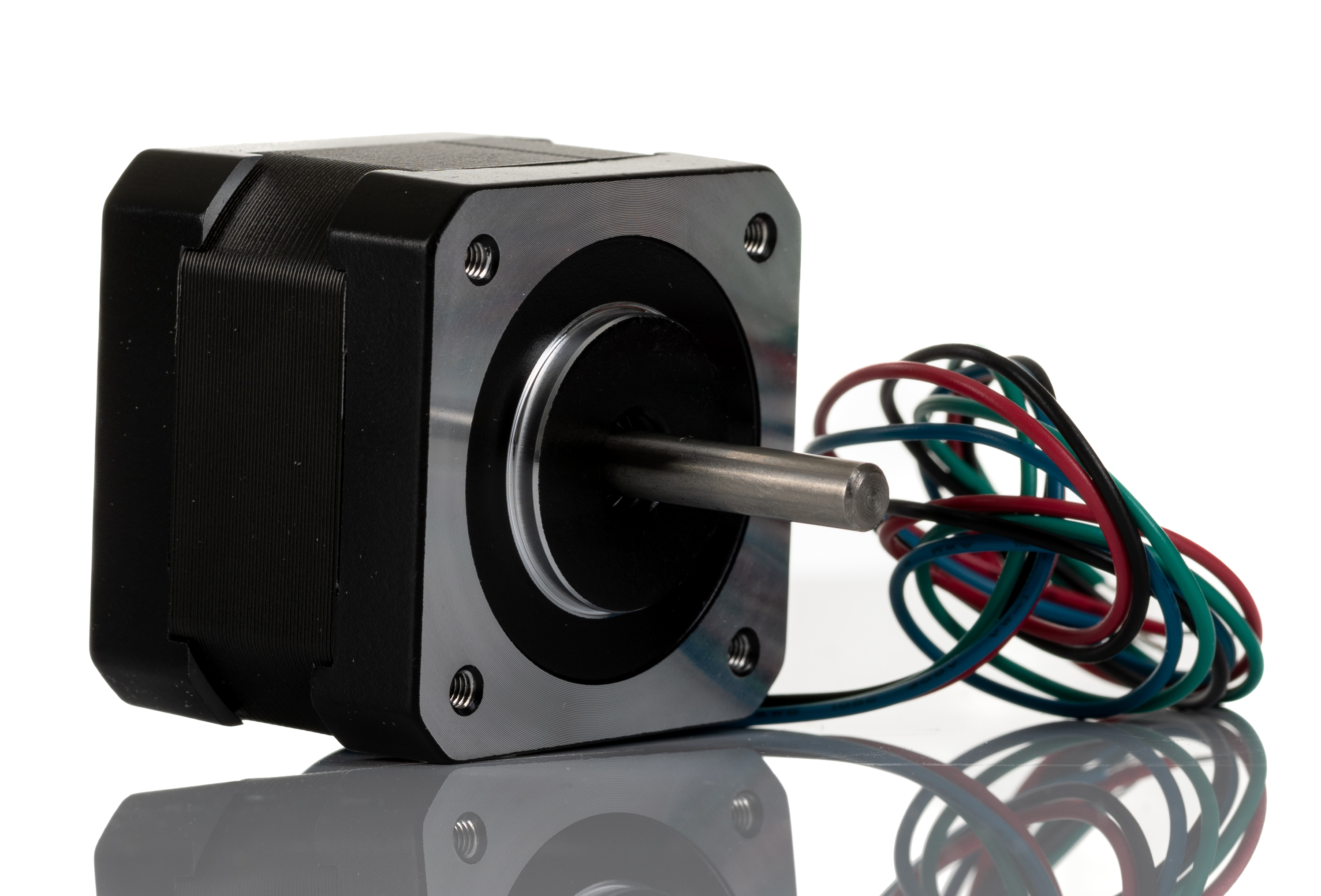RS PRO Hybrid, Permanent Magnet Stepper Motor, 2.2mNm Torque, 2.8 V, 0.9°, 42.3 x 42.3mm Frame, 5mm Shaft